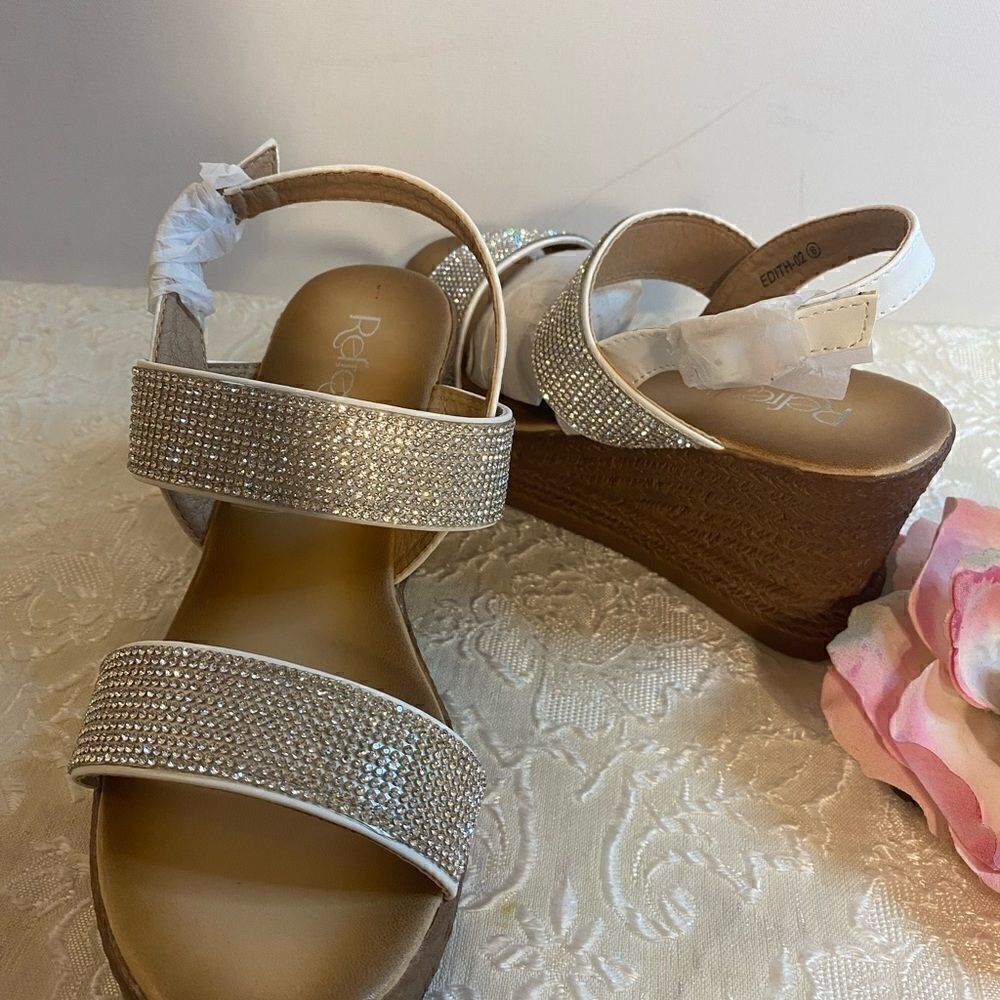 💥Refresh Rhinestone Embellished Wedge Sandals - Picture 9 of 10